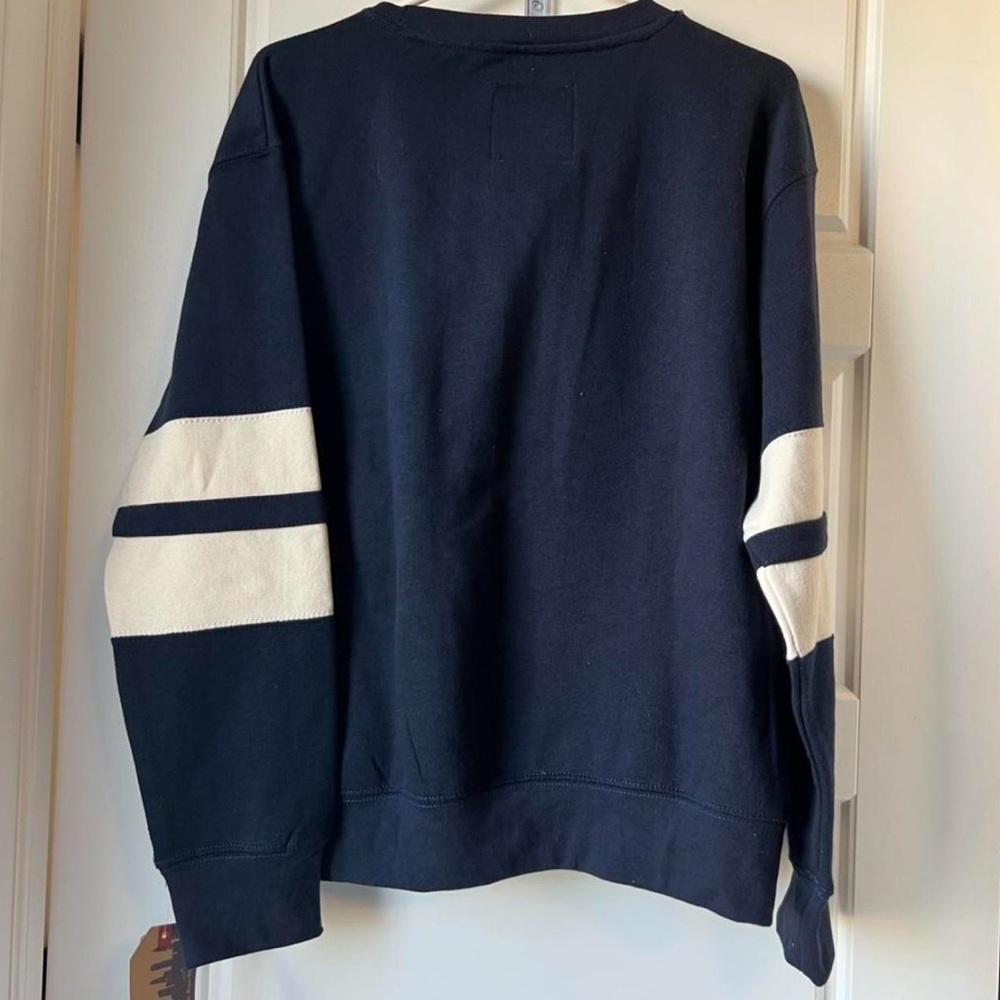 NEW NY Popular Chicago Crewneck Sweatshirt‎ – Navy/Cream – Size M - Picture 2 of 4